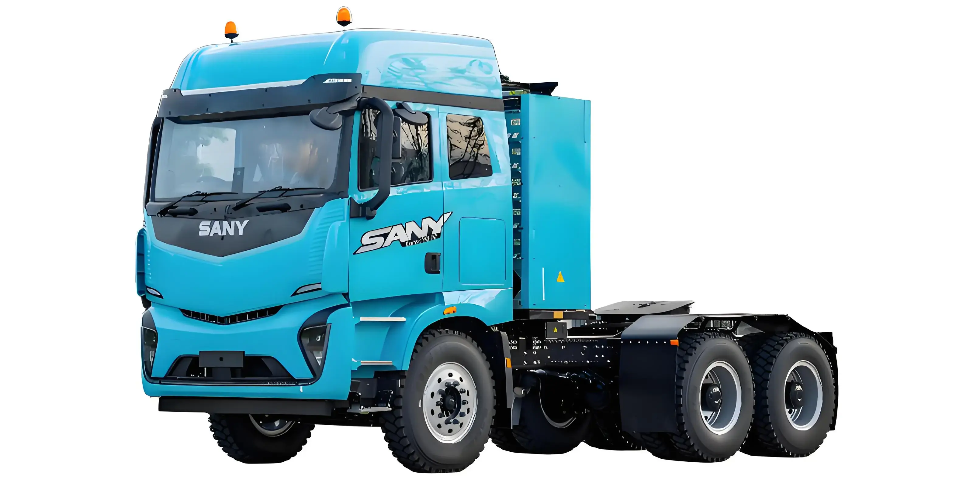 Electric semi trailer tractor
